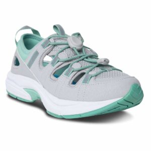 dr. comfort amelia womens running shoes-athletic shoes for women-diabetic shoes with gel inserts-gym and hiking shoes, grey 10 wide (c/d)