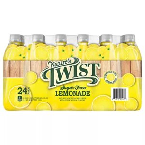 nature's twist sugar free lemonade 24 pack, 405.6 fl oz (pack of 24)
