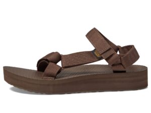 teva women's midform universal sandal, rainforest brown, 7