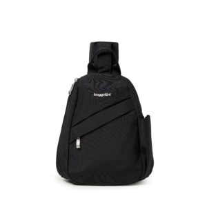 baggallini medium sling backpack - lightweight sling bag with convertible adjustable shoulder strap
