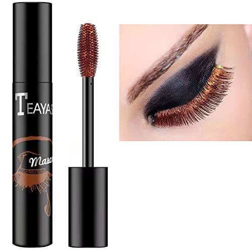 Copper Mascara Eyes Makeup Lengthening Waterproof Volumizing Curling Defining Brown Best Natural Hypoallergenic Colored - Cruelty Free