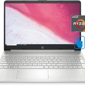HP Newest 15.6" IPS FHD Touchscreen Laptop, AMD Ryzen 7 4700U Processor(>i7-10710U), Numeric Keypad, Webcam, 32GB DDR4 RAM, 1TB SSD, Windows 10 Home - Silver
