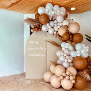 129 pcs diy boho balloons garland bush balloon garland arch kit double stuffed blush pink balloons dusty rose balloon garland for baby shower decorations party birthday