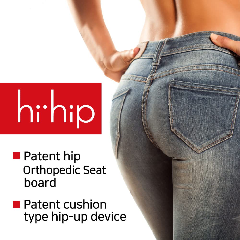 HIHIP Patented Comfort Design Hip Correction Chair Seat Cushion - Premium Orthopedic Back Posture Support Made of Quality Urethane-Hip Adjustments & Pelvic Correction-Back Pain Relief