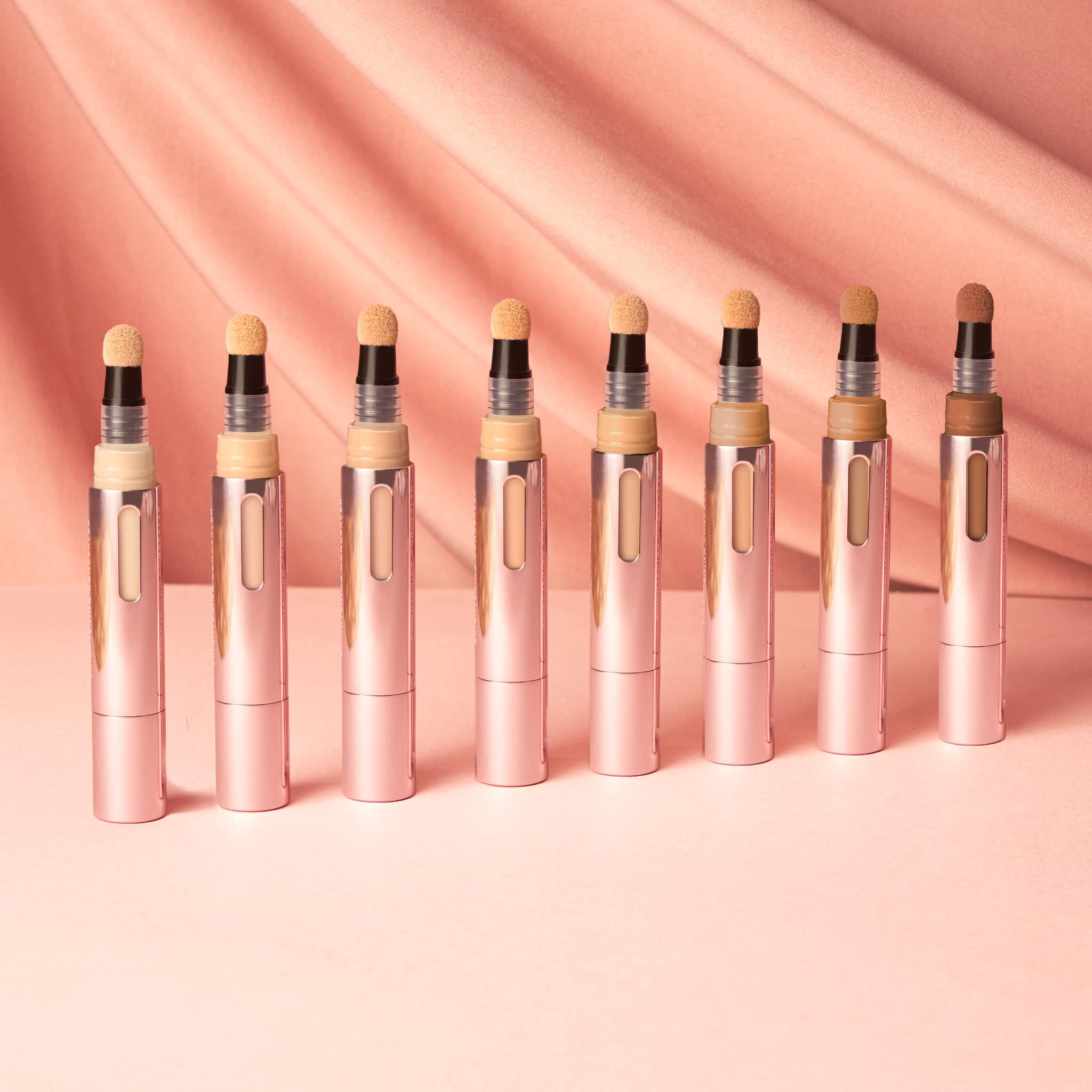 Mally Beauty - The Plush Pen Brightening Concealer Stick - Light - Hydrating Turmeric, Vitamin E, and Hyaluronic Acid Infused Formula - Medium Buildable Coverage with a Natural, Smooth Finish