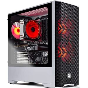 Skytech Gaming Blaze 3.0 Gaming PC Desktop – AMD Ryzen 5 5600X 3.7 GHz, RTX 3060 Ti, 1TB NVME SSD, 16G DDR4 3200, 600W Gold PSU, AC Wi-Fi, Windows 10 Home 64-bit