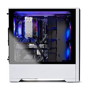 Skytech Gaming Blaze 3.0 Gaming PC Desktop – AMD Ryzen 5 5600X 3.7 GHz, RTX 3060 Ti, 1TB NVME SSD, 16G DDR4 3200, 600W Gold PSU, AC Wi-Fi, Windows 10 Home 64-bit