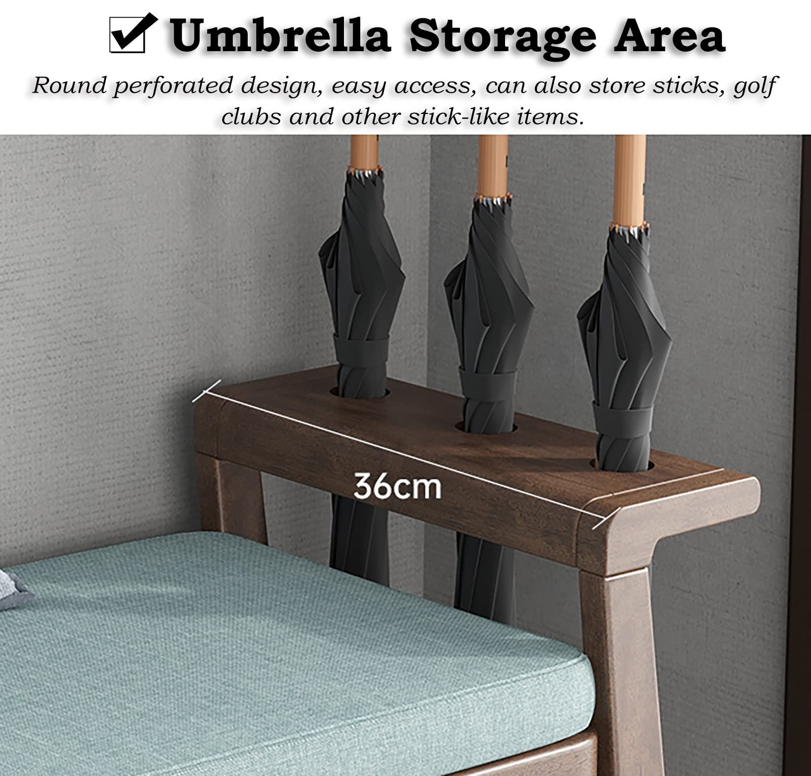 WYBB Ottoman Foot Stool Industrial Storage Ottoman Bench, Key Umbrella Slippers Sports Shoes Storage Change Shoes Stool, Stable Waterproof Footstools with Memory Foam