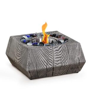 Table Top Fire Pit Bowl, Mini Personal Tabletop Fireplace Rubbing Alcohol Indoor Fire Pit for Indoor and Outdoor Use, Balcony, Pool, Patio, Coffee Table