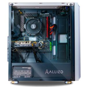 Allied Gaming Stinger Desktop PC: AMD Ryzen 5 1600AF, GeForce GTX 1050 Ti 4GB, 8GB DDR4 3200MHz, 240GB SSD, B450M Motherboard, 550 Watt Power Supply, ARGB Fans, WiFi Ready