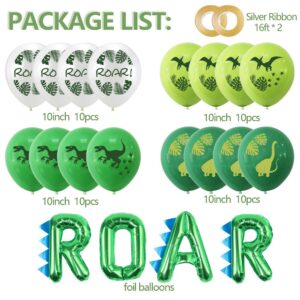 Dinosaur Party Decorations Balloons Roar Birthday Supplies Safari Jungle Banner For Boy Foil Safari