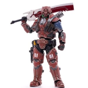 joytoy 1/18 action figures 4-inch 01st legion - steel dark source collection action figure military model toys (red blade)