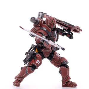 JOYTOY 1/18 Action Figures 4-Inch 01st Legion - Steel Dark Source Collection Action Figure Military Model Toys (Red Blade)