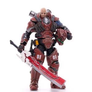 JOYTOY 1/18 Action Figures 4-Inch 01st Legion - Steel Dark Source Collection Action Figure Military Model Toys (Red Blade)