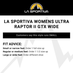 La Sportiva Womens Ultra Raptor II Trail Running Shoes, Red Plum/Carbon, 8 Wide