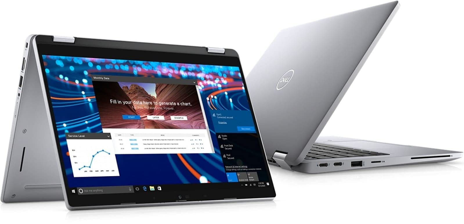 Dell Latitude 5000 5320 2-in-1 (2021) | 13.3" FHD Touch | Core i5 - 256GB SSD - 16GB RAM | 4 Cores @ 4.4 GHz - 11th Gen CPU (Renewed)