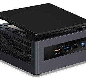 NUC BOX8I3CYSN2 Home & Business Mini Desktop Black (Intel i3-8121U 2-Core, 4GB RAM, 512GB m.2 SATA SSD, AMD Radeon 540, WiFi, Bluetooth, 4xUSB 3.1, 2xHDMI, SD Card, Win 10 Pro) with Hub