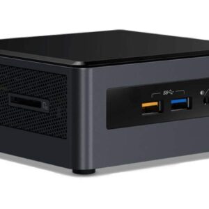 NUC BOX8I3CYSN2 Home & Business Mini Desktop Black (Intel i3-8121U 2-Core, AMD Radeon 540, 4GB RAM, 1TB HDD, WiFi, Bluetooth, 4xUSB 3.1, 2xHDMI, SD Card, Win 10 Home) w/Hub