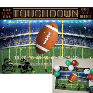 binqoo 7x5ft football backdrop photography rugby sports party background american football field photo banner boy kids party football decoration supplies