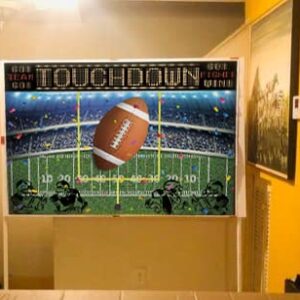 BINQOO 7x5ft Football Backdrop Photography Rugby Sports Party Background American Football Field Photo Banner Boy Kids Party Football Decoration Supplies