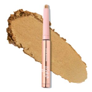 mally beauty evercolor eyeshadow stick - precious gold shimmer - waterproof and crease-proof formula - easy-to-apply buildable color - cream shadow stick
