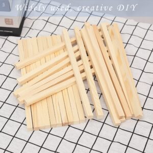 BILLIOTEAM 50 Pack Wooden Dowels for Crafts, Unfinished Square Wooden Dowels Rod,Hardwood Square Dowel Sticks for DIY Crafts Projects,Home Decor(1/4" x 12")