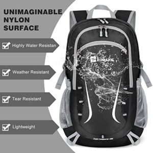 ZOMAKE Lightweight Packable Backpack 35L - Foldable Backpack Water-Resistant Collapsible Backpack Light Daypack for Hiking(Black)