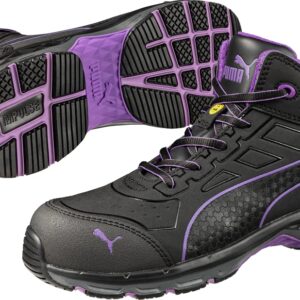 PUMA Safety Stepper Mid WNS ASTM EH Size 11 Black-Purple