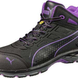 PUMA Safety Stepper Mid WNS ASTM EH Size 11 Black-Purple