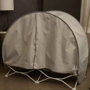 Regalo My Cot Deluxe Portable Toddler Bed with Canopy, Provides UV Protection