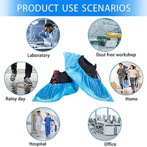 Disposable Shoe & Working Boot Covers Waterproof Durable Non-Slip Resistant Polypropylene for Offices Indoor Carpet Protection Universal Size by P&P Medical Surgical 100 (50 pairs)