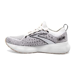 Brooks Women’s Glycerin StealthFit 20 Neutral Running Shoe - White/Black/Cream - 8.5 Medium