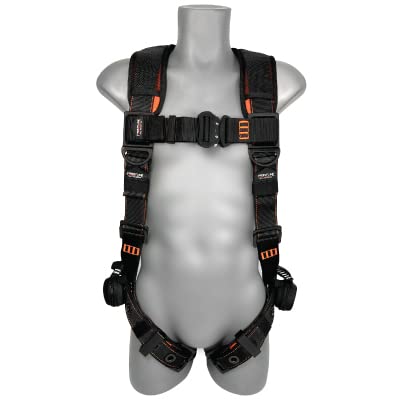 Frontline 110VTB Combat™ Lite Vest Style Harness with Aluminum Hardware and Suspension Trauma Straps | Quick Connect Buckle | OSHA and ANSI Compliant (Size: M-L)