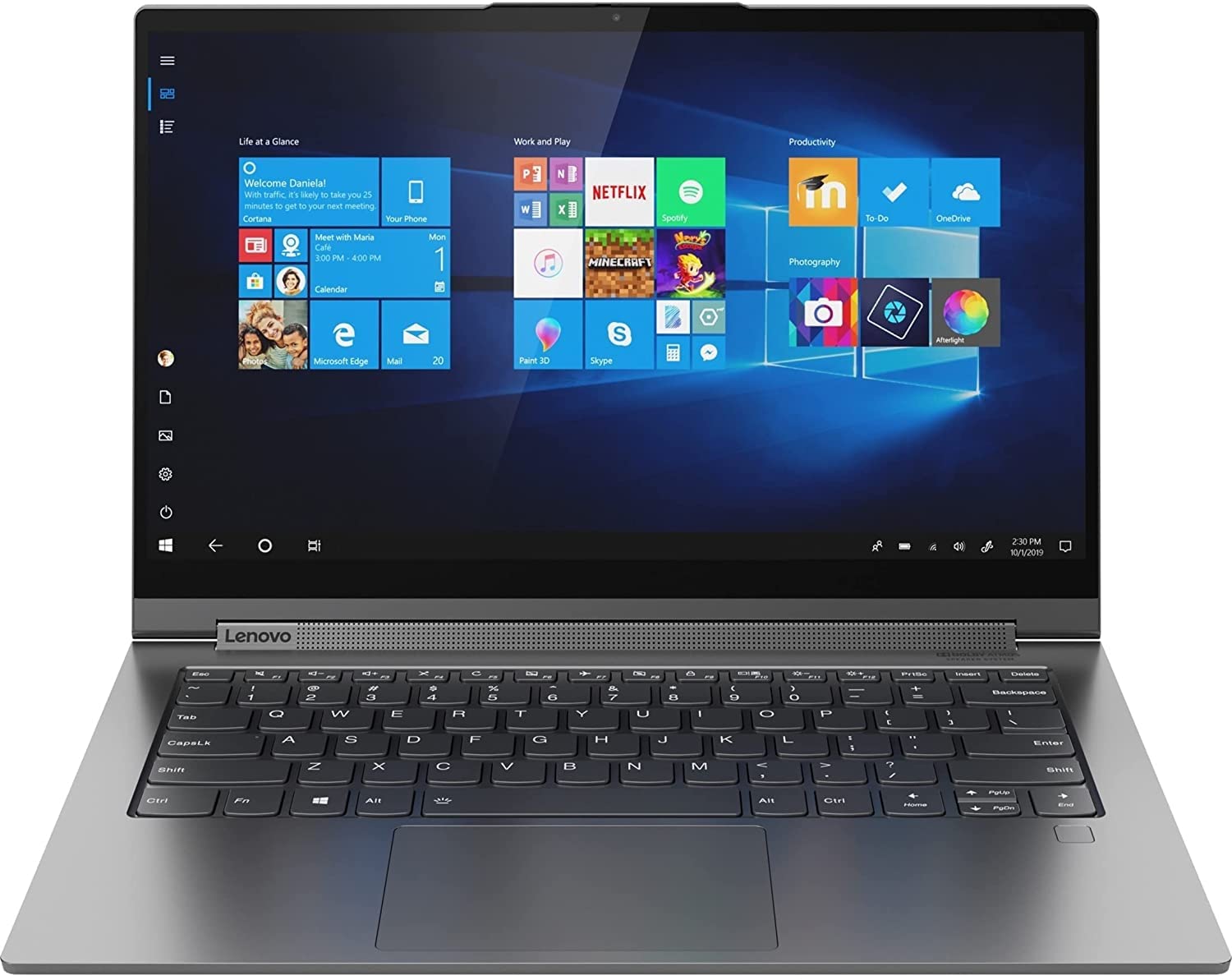 Lenovo Yoga C940-14 FHD(1920x1080) IPS Touch, 360° 2-in-1 Design, Fingerprint Reader, Intel 10th gen i7-1065G7 up to 1.3 GHz, 4 Cores, 8GB DDR4 RAM, 512GB SSD, Win 10, Gray, EAT Pen