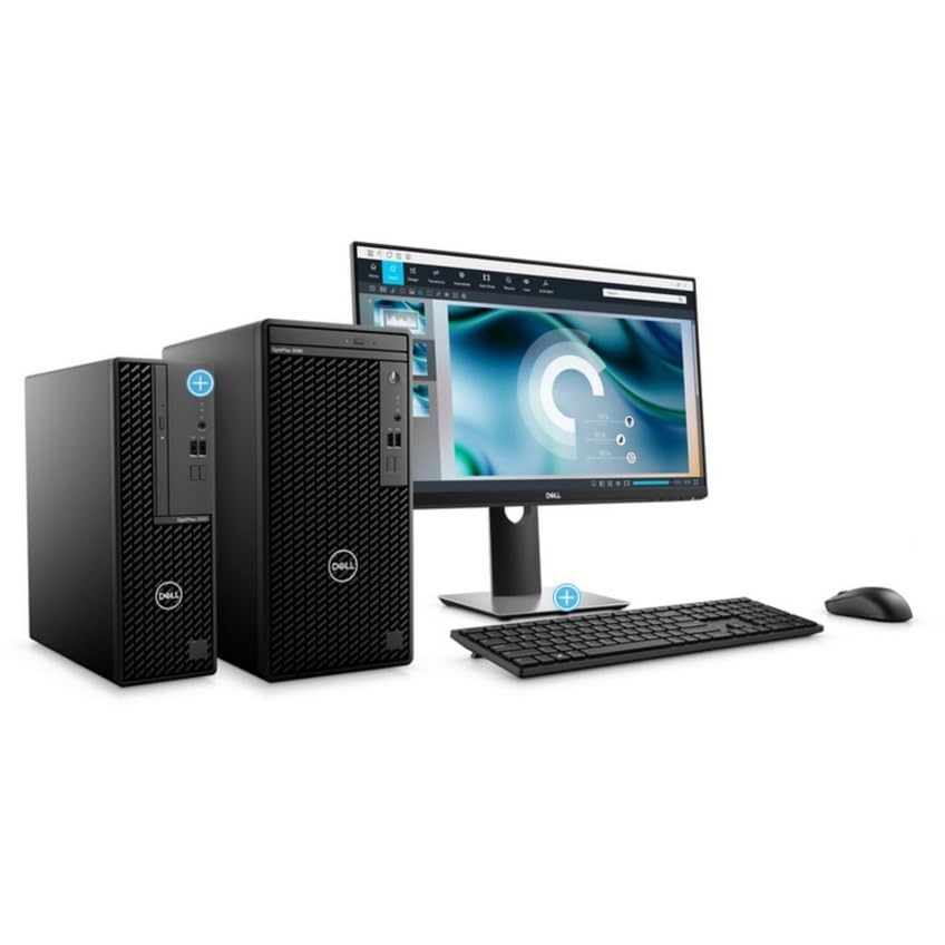 Dell OptiPlex 3000 3090 Desktop Computer - Intel Core i5 10th Gen i5-10505 Hexa-core (6 Core) 3.20 GHz - 16 GB RAM DDR4 SDRAM - 256 GB M.2 PCI Express NVMe SSD - Small Form Factor - Black