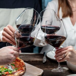 Krosno Wine Glasses Set | 6x Large White Wine Glasses 13.2 oz + 6x Large Red Wine Glasses 29.1 oz | Perfect for Home, Restaurants and Parties | Dishwasher Safe