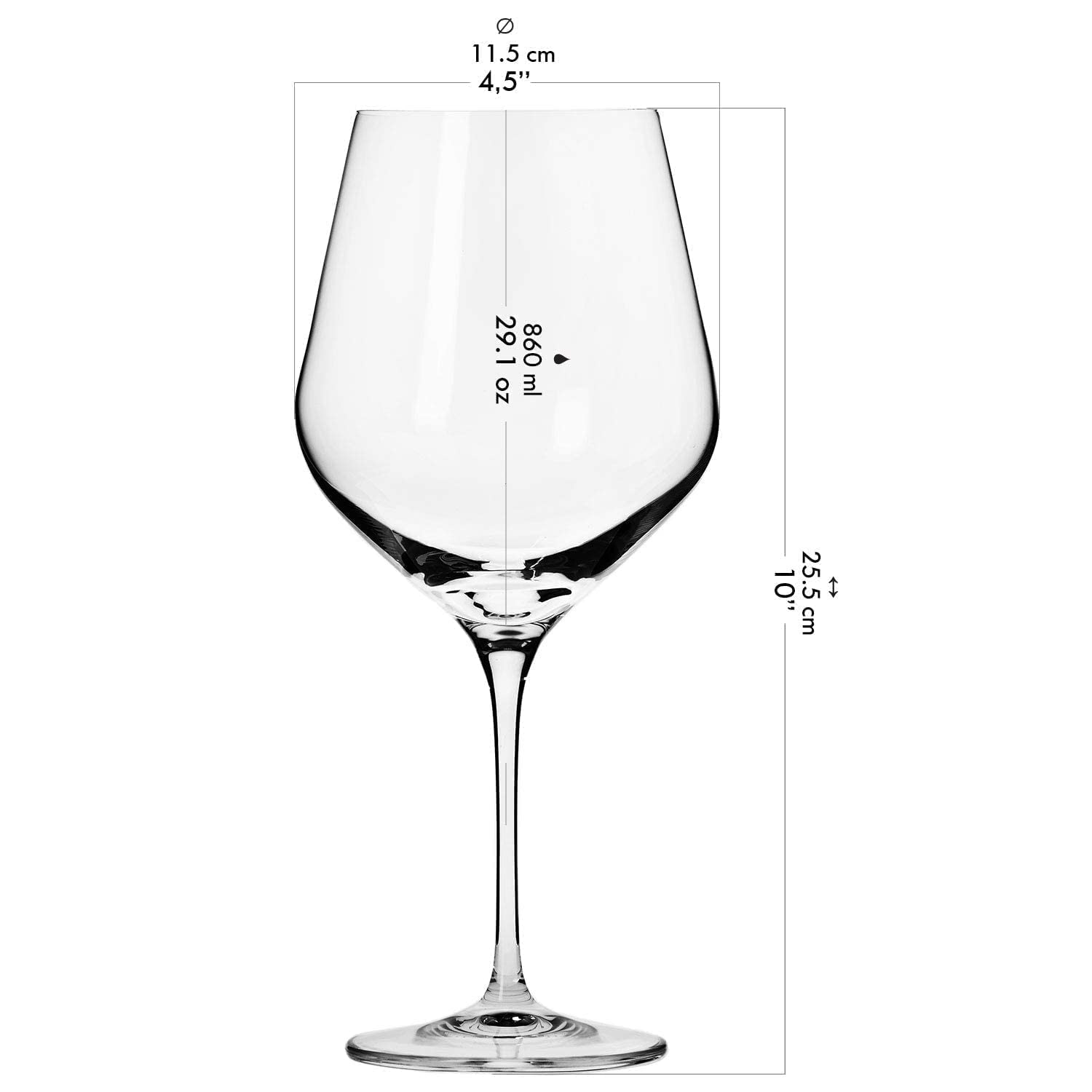 Krosno Wine Glasses Set | 6x Large White Wine Glasses 13.2 oz + 6x Large Red Wine Glasses 29.1 oz | Perfect for Home, Restaurants and Parties | Dishwasher Safe