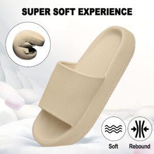 Geweo Cloud Slippers for Women Men Pillow Slippers Thicken Sole Cloud Cushion Slides Super Comfy Soft Foam Slides Non Slip Shower House Slides Pink Cloud Sandals Unisex 6.5-7.5Women/5.5-6.5Men