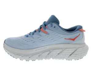 hoka gaviota 4 women's everyday running shoe - blue fog / plein air - size 8