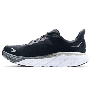 hoka one one women's running shoes, black white, 10.5 us