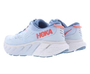 hoka gaviota 4 women's everyday running shoe - blue fog / plein air - size 7.5