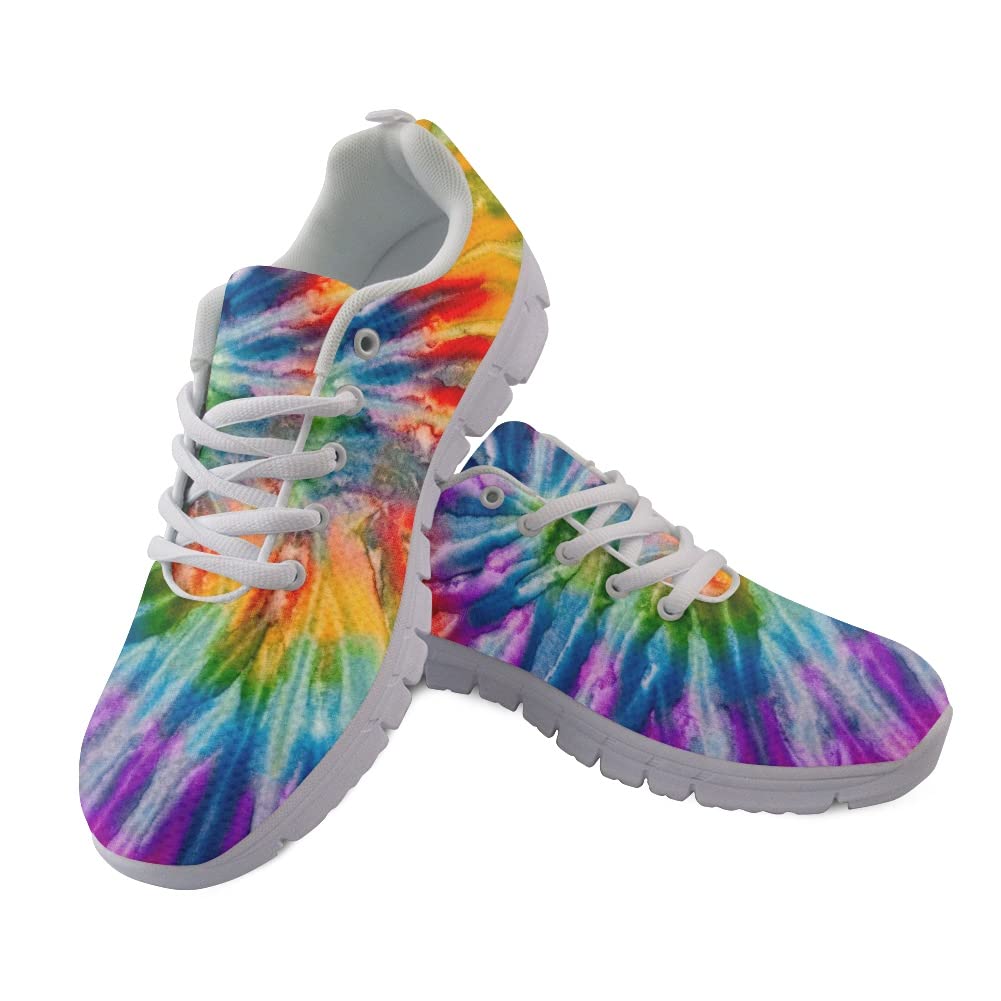 XYZCANDO Tie Dye Womens Sports Shoes Womens Sneakers Athletic Shoes Lightweight Walking Shoes