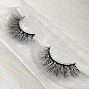 FANXITON False Eyelashes Natural Look Wispy Faux Mink Lashes Fluffy 16MM Cat Eye 3D Fake Eyelashes 10 Pairs Pack