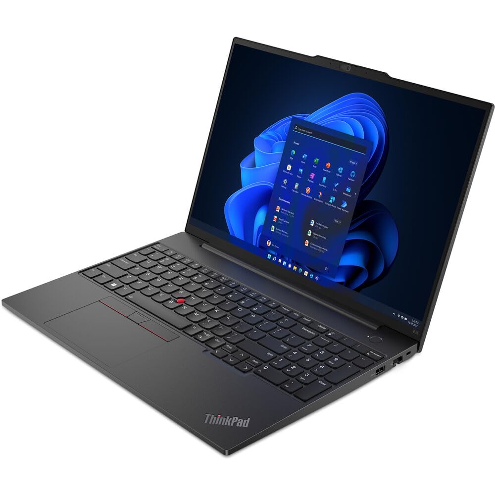 Lenovo ThinkPad E16 Home & Business Laptop (AMD Ryzen 5 7530U 6-Core, 24GB RAM, 512GB PCIe SSD, AMD Radeon, 15.6" 60Hz Full HD (1920x1080), WiFi, BT, Fingerprint, Backlit, Webcam, Win 10 Pro) wi/Hub