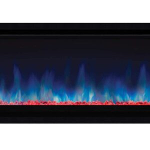 Napoleon Alluravision 60 - NEFL60CHD - Deep Depth Wall Hanging Electric Fireplace, 60-in, Black, Crystal & Log Ember Bed, 3 Flame Colours, Remote Included