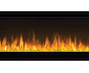 Napoleon Alluravision 42 - NEFL42CHS - Slimline, Wall Hanging Electric Fireplace, 42-in, Black, Crystal Ember Bed, 3 Flame Colours, Remote Included