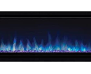 Napoleon Alluravision 42 - NEFL42CHS - Slimline, Wall Hanging Electric Fireplace, 42-in, Black, Crystal Ember Bed, 3 Flame Colours, Remote Included