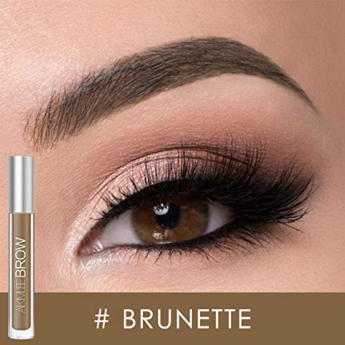 Waterproof Eyebrow Gel for Long Lasting, Highly Tinted Liquid Eye Brow Makeup, Sweatproof, Natural (Brunette)