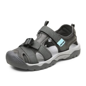 dream pairs womens closed toe sport hiking sandal, summer outdoor comfortable walking water sandals, black-10 (dsa216)