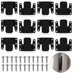 12 pieces universal sectional sofa interlocking metal couch connectors furniture sectional connectors sectional couch clips sofa replacement parts sofa connector bracket with 72 pieces screws